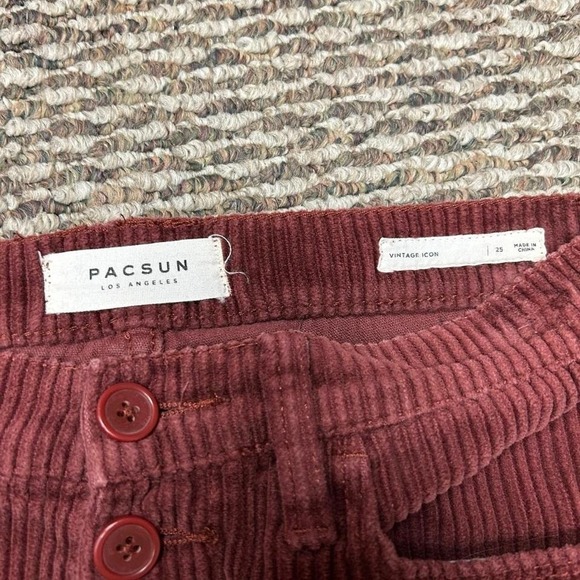 Burgundy Corduroy Pants - Picture 3 of 4